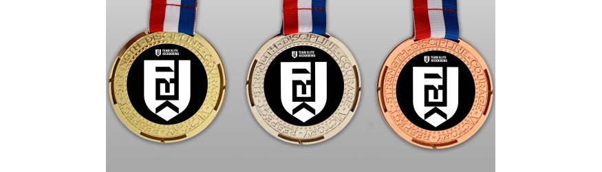 100MM MOTIVATION UV METAL PRINTED MEDAL (3MM THICK) - GOLD, SILVER OR BRONZE
